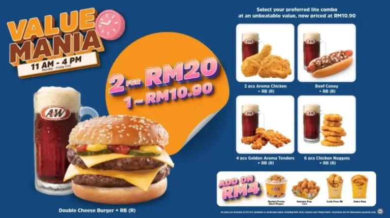 A&W Menu