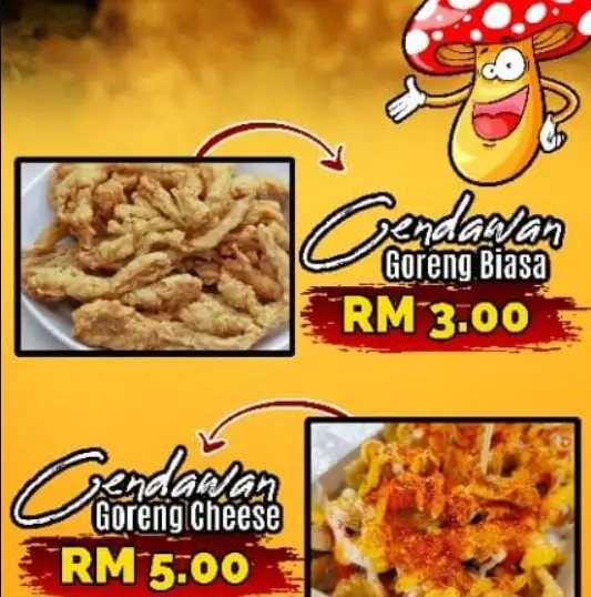 Cendawan Goreng Cheese Menu  