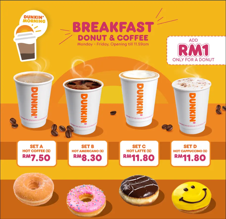 Dunkin’ Donuts Menu Malaysia