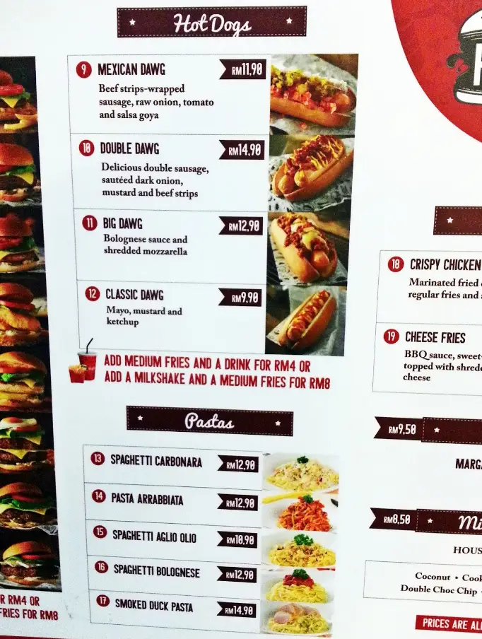 Fuel Shack Menu Malaysia