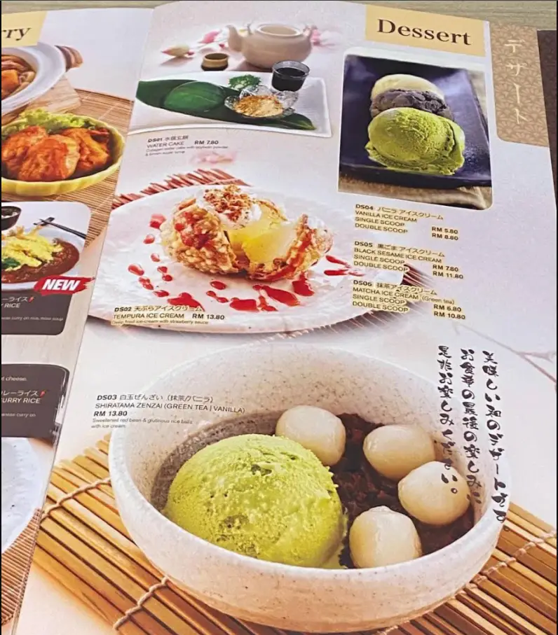 Ichiban Boshi Menu Malaysia