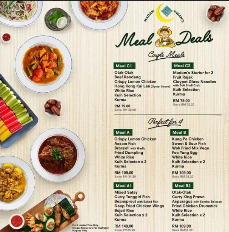 Madam Kwan’s Menu