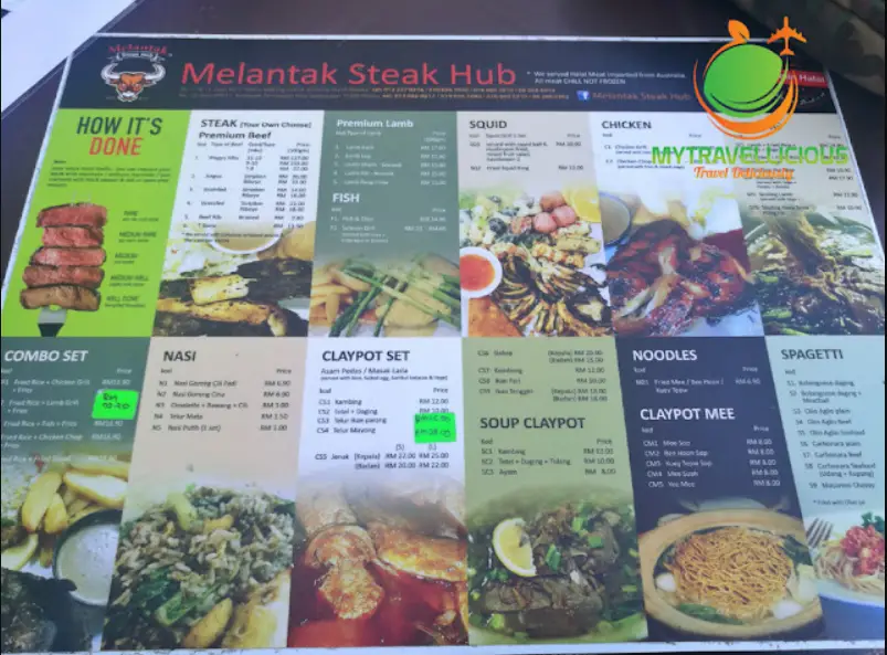 Melantak Steak Hub Menu Malaysia