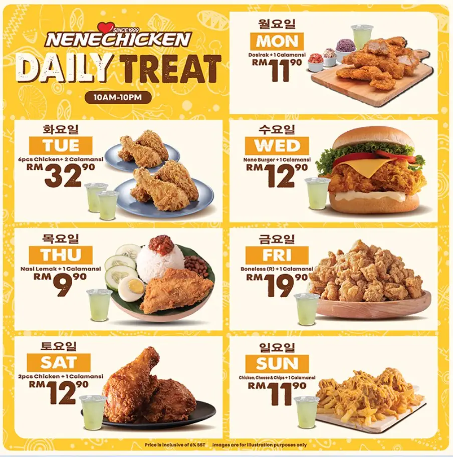 Nene Chicken Menu Malaysia