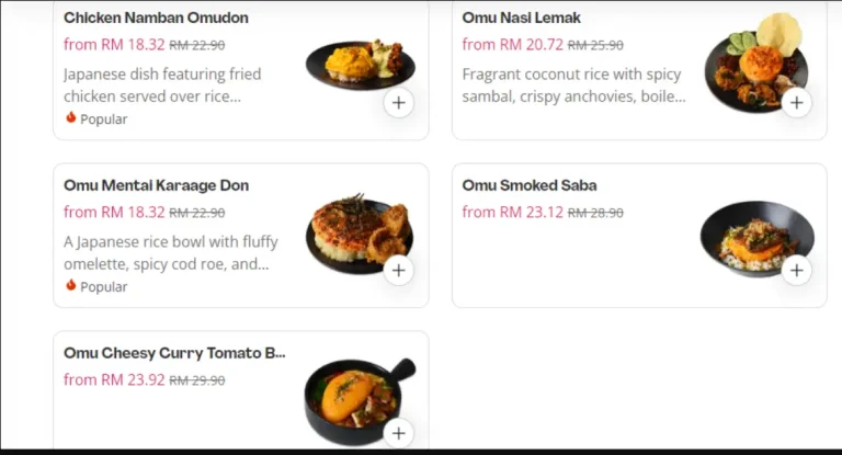 Omulab Menu Malaysia