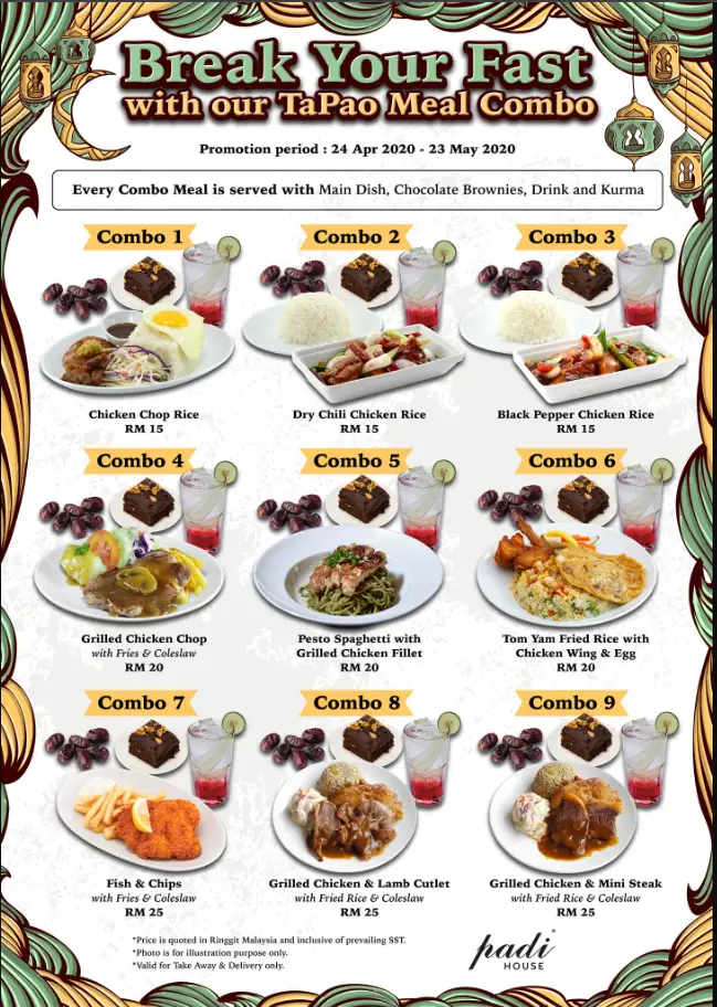 Padi House Menu Malaysia