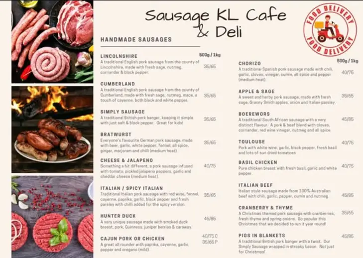 Sausage KL Menu