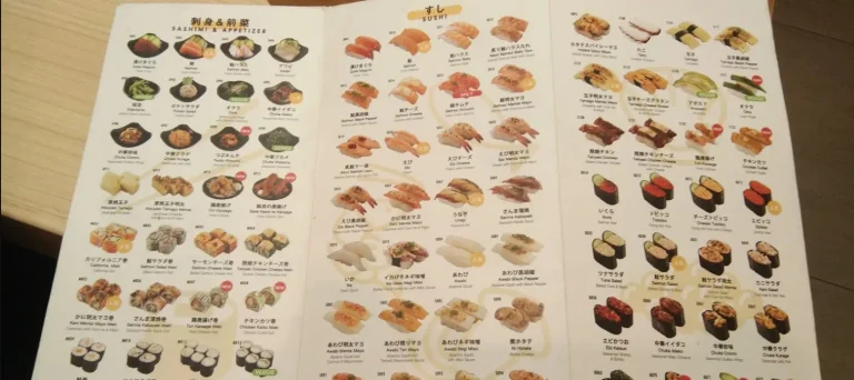 Sushi Jiro Menu