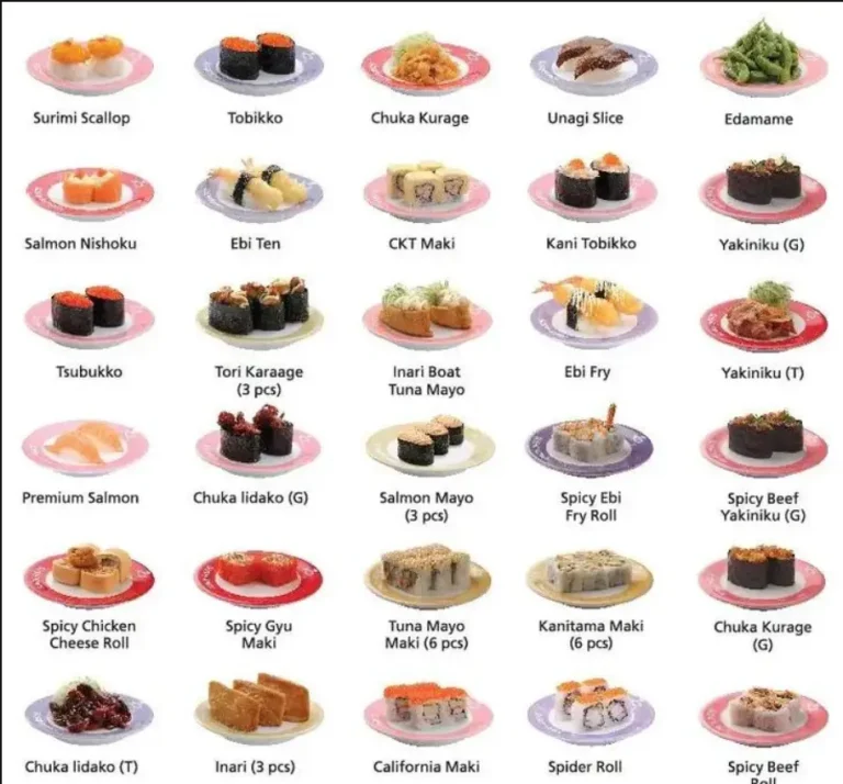 Sushi King Menu