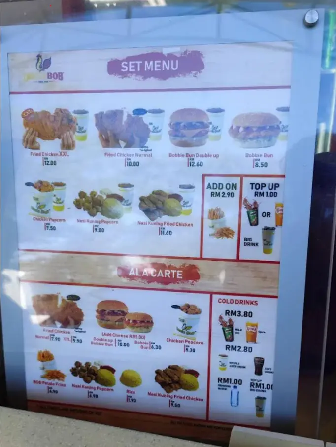 Uncle Bob Menu Malaysia