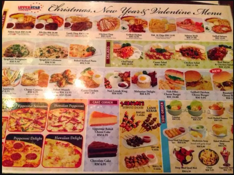 Upperstar Menu Malaysia