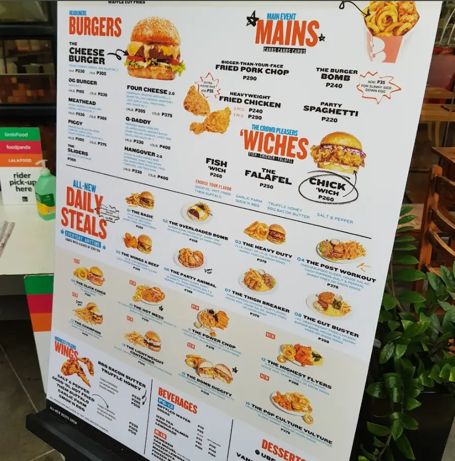 8 Cuts Menu Philippines