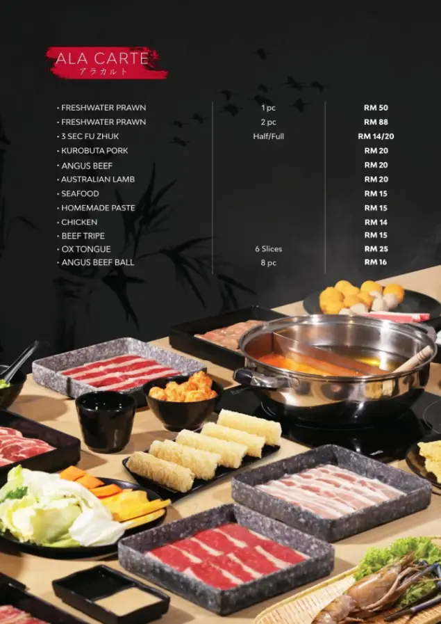 Kuro Japanese Steamboat Menu Malaysia