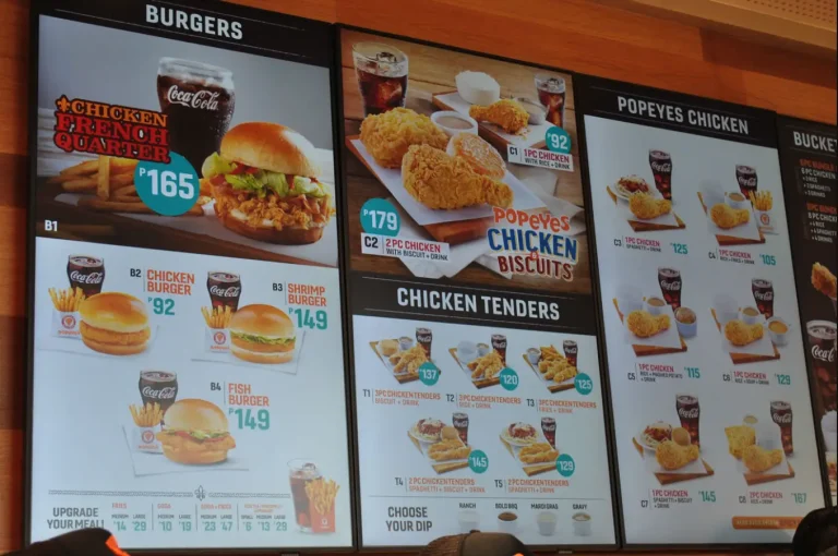 Popeyes Menu